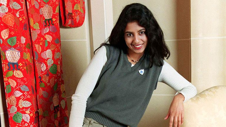 B3NEY5 Konnie Huq TV Presenter January 1998 The new presenter to join the Blue Peter Team 