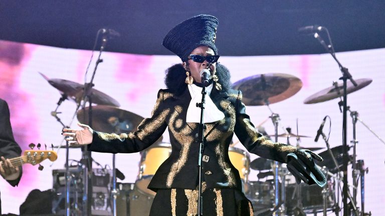 Lauryn Hill of Fugees perform during the Global Citizen Festival on Saturday, Sept. 23, 2023, at Central Park in New York. (Photo by Evan Agostini/Invision/AP)