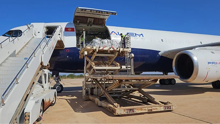 Libya: 29 metric tonnes of health supplies arrived in Benghazi, Libya, from the WHO Global Logistics Hub in Dubai, United Arab Emirates. Pic: WHO