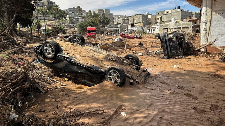 Scene of devastation in Derna