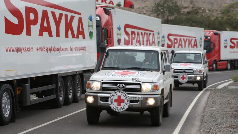 Aid has arrived in the region, according to authorities