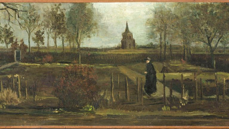 The Parsonage Garden at Nuenen in Spring, 1884, by Vincent van Gogh. Pic: AP