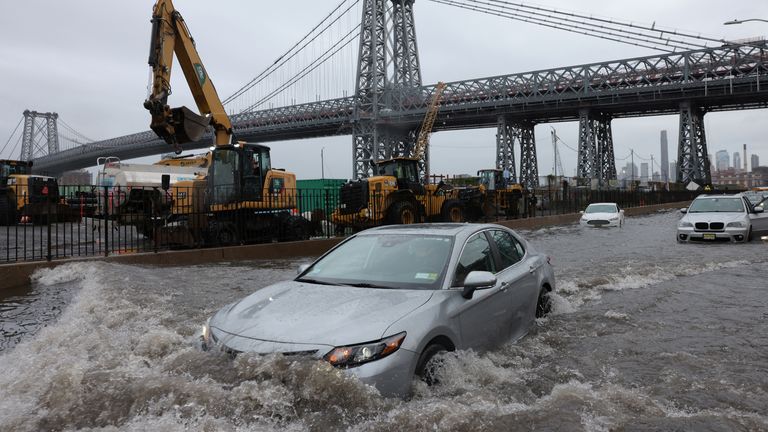 Remnants of Tropical Storm Ophelia in New York