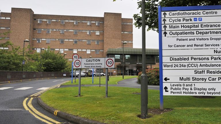 The Freeman Hospital in High Heaton, Newcastle