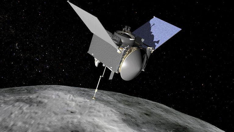 An artist&#39;s rendering of Osiris-Rex. Pic: NASA