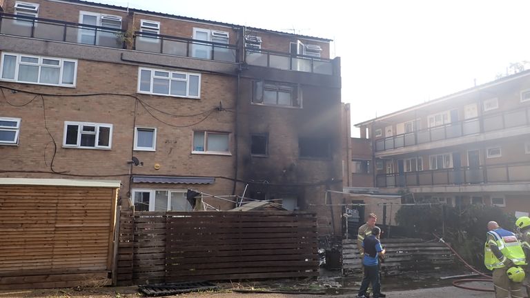 The aftermath of the Penge fire Pic: London Fire Brigade