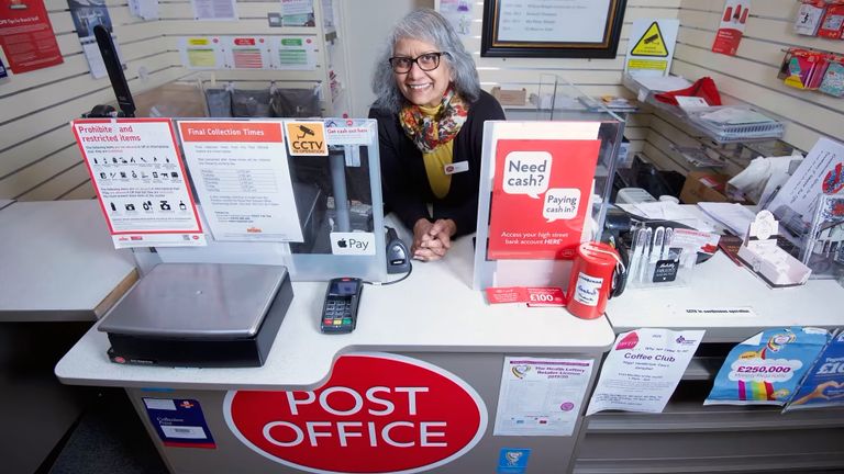 Former postmistress Nazra Alam. Pic: Post Office