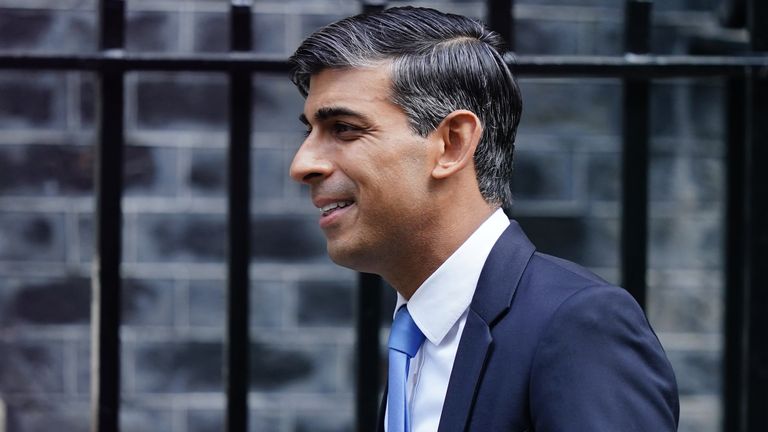 Prime Minister Rishi Sunak departs 10 Downing Street, London, to attend Prime Minister&#39;s Questions at the Houses of Parliament. Picture date: Wednesday September 6, 2023.