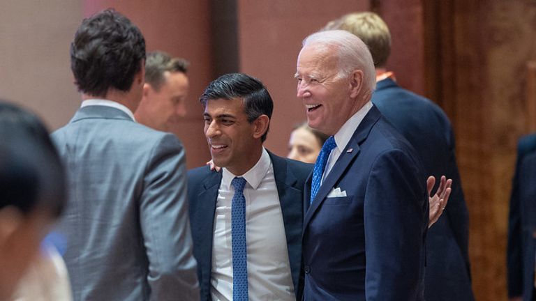 Rishi Sunak and Joe Biden at G20. Simon Walker / No 10 Downing Street