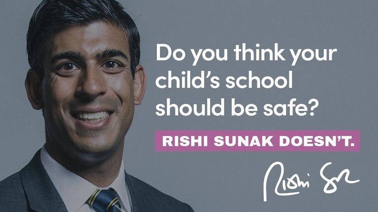 Labour attack ad on Rishi Sunak