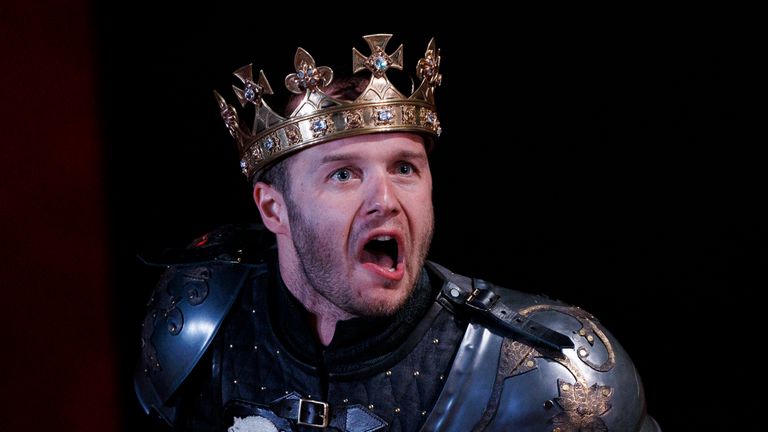 Arthur Hughes in Richard III, 2022. Pic: Ellie Kurttz (c) RSC