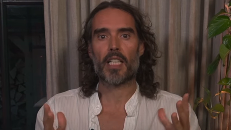 Russell Brand has spoken for the first time since allegations of sexual assault were made. Pic: YouTube/Russell Brand