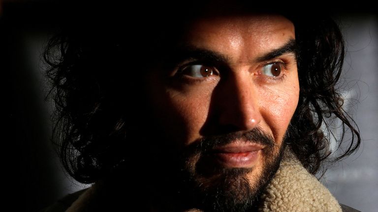  Comedian Russell Brand poses for photographers before signing copies of his new book entitled &#34;Revolution&#34; in central London, December 5, 2014. REUTERS/Suzanne Plunkett (BRITAIN - Tags: ENTERTAINMENT MEDIA)/File Photo