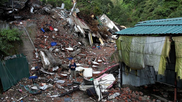 Worshippers were praying at the Shiv temple in the early morning on 14 August when a landslide completely engulfed them.