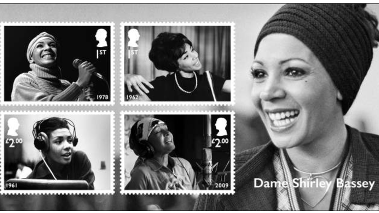 Dame Shirley Bassey stamps issued as Royal Mail celebrates Welsh singer's 70 years in showbiz