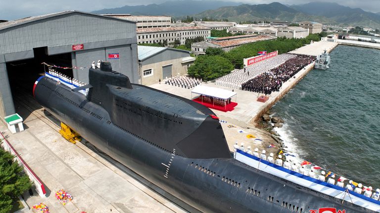 South Korea's military claims the submarine doesn't appear to be operating normally