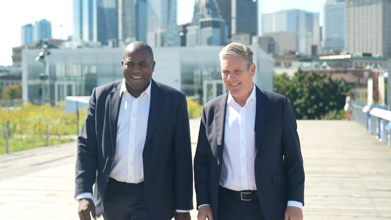 David Lammy and Keir Starmer in Canada