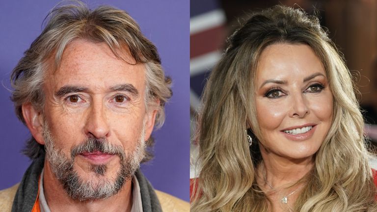 Steve Coogan attending the UK premiere of The Lost King at the Ham Yard Hotel, central London. Picture date: Monday September 26, 2022.

Carol Vorderman arrives for the Pride of Britain Awards held at the The Grosvenor House Hotel, London. Picture date: Monday October 24, 2022.
