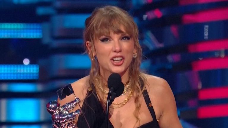 Taylor Swift wins in nine of her 11 nominated categories at the MTV Video Music Awards 2023