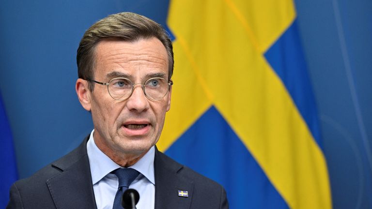 Sweden&#39;s Prime Minister Ulf Kristersson