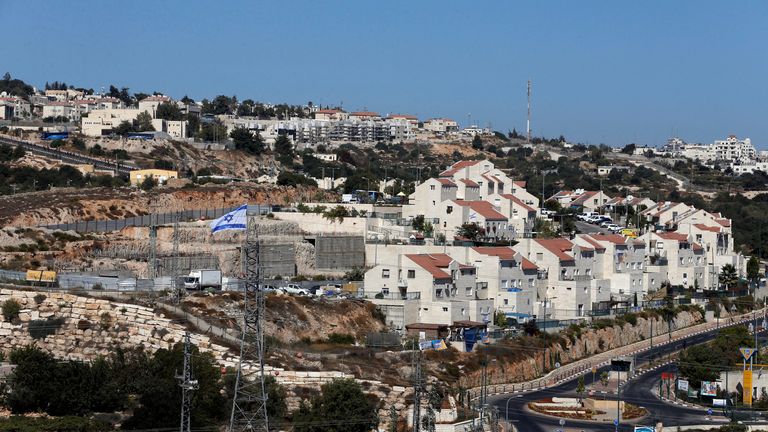 An Israeli settlement in the West Bank