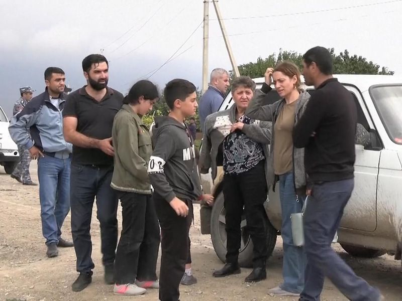 Armenians Fleeing Nagorno-Karabakh in 'Direct Act of Ethnic Cleansing' by  Azerbaijan