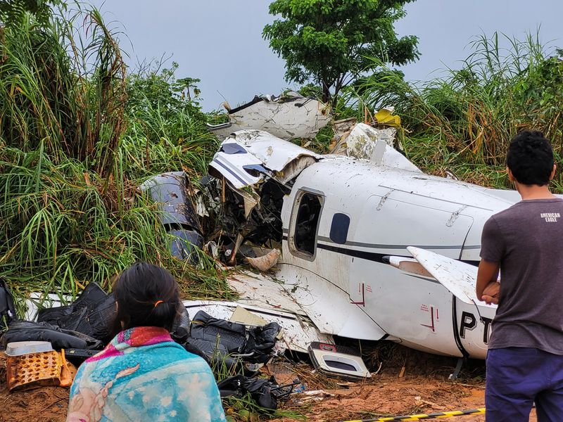 Brazil plane crash: 14 dead after aircraft carrying tourists crashes in   rainforest, World News