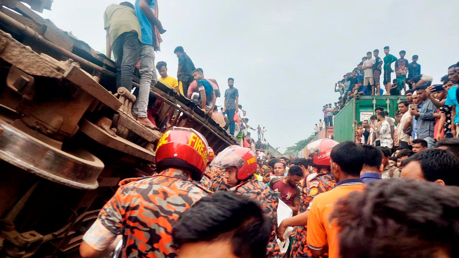 Bangladesh train crash: At least 15 dead after collision in Bhairab 