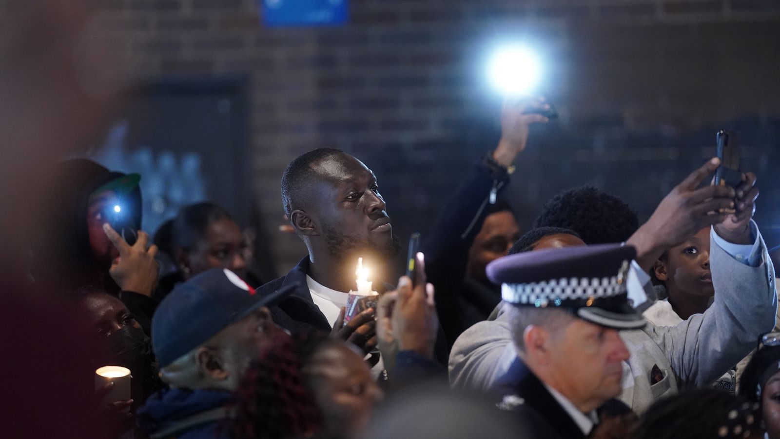 Elianne Andam: Stormzy joins mourners at candlelit vigil for 15-year-old stabbed in Croydon