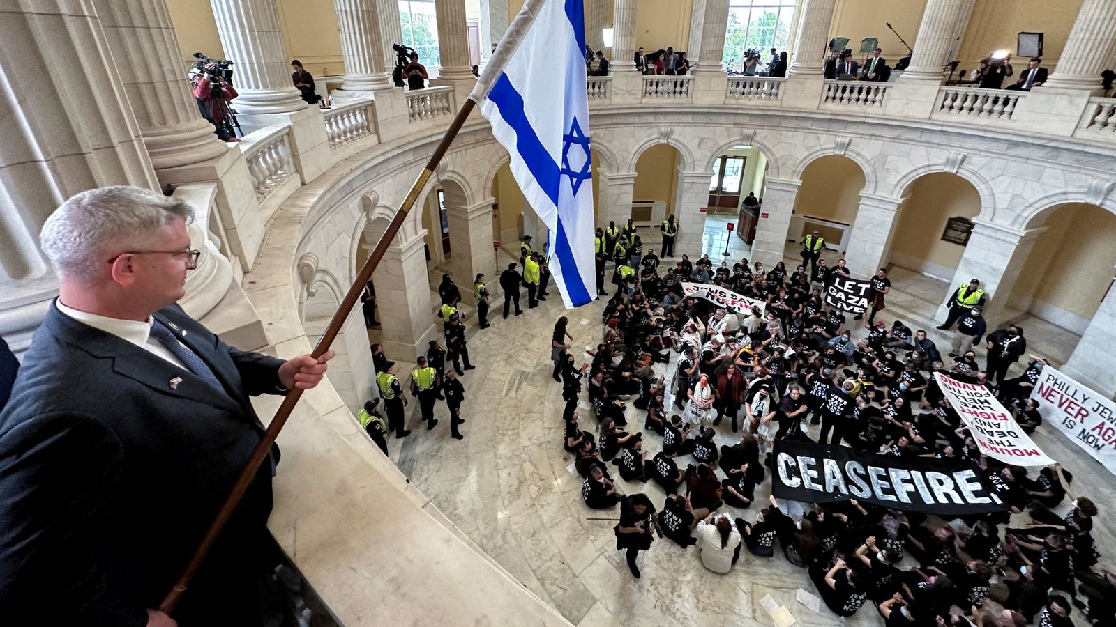 Israel-Hamas War: Hundreds Protest Near US Capitol Calling For ...