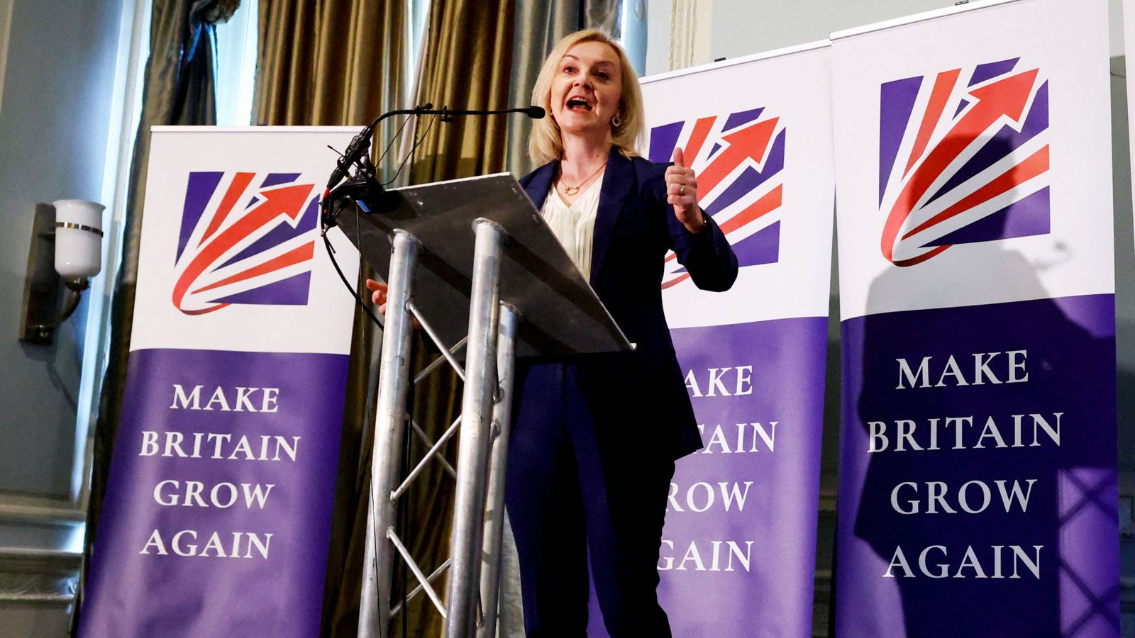 Liz Truss: 'Make Britain grow again' - ex-PM echoes Donald Trump as grassroots Tories welcome her to conference