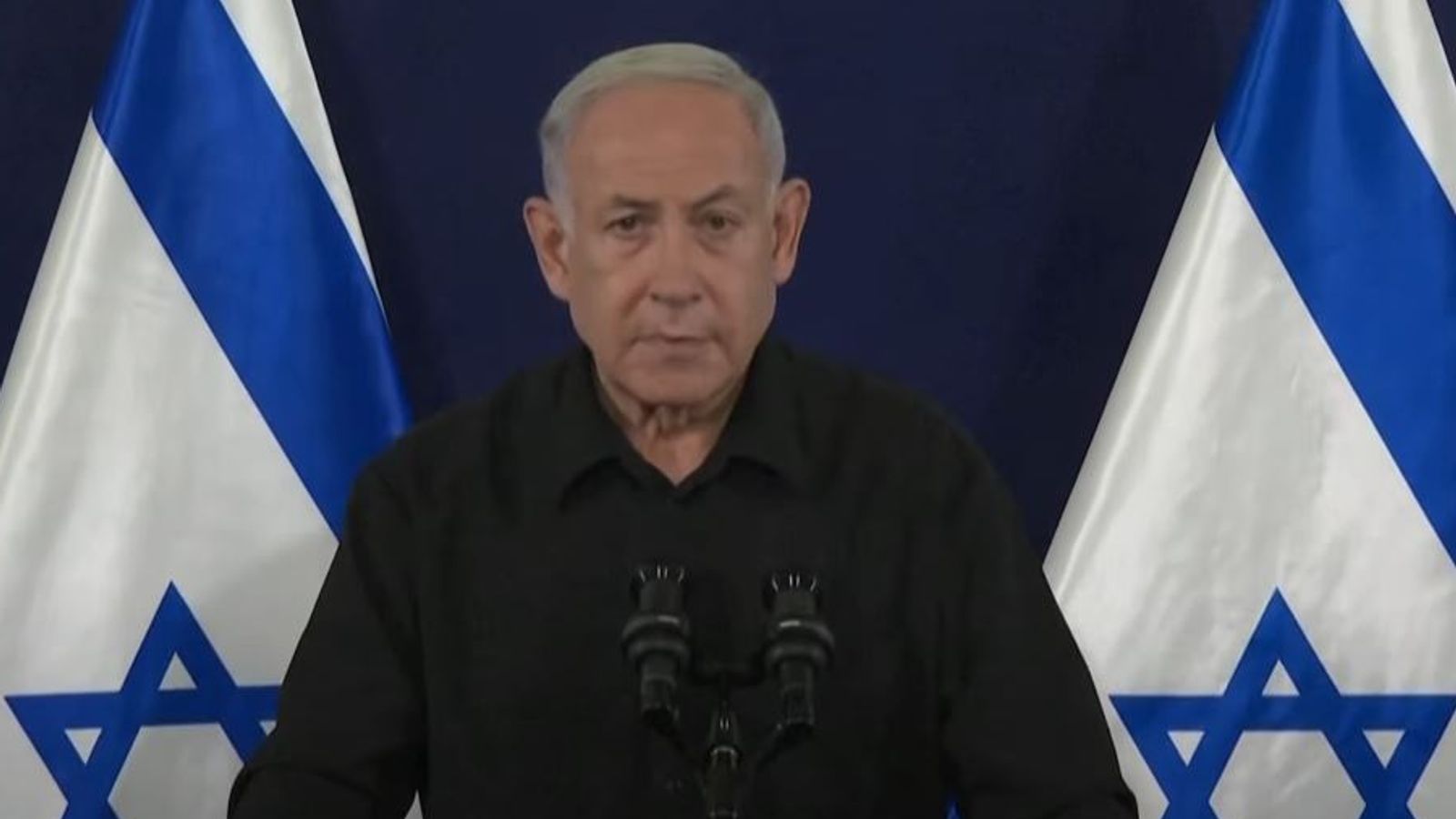 Г-н Нетаняху каза, че израелските сили са ангажирани да премахнат
