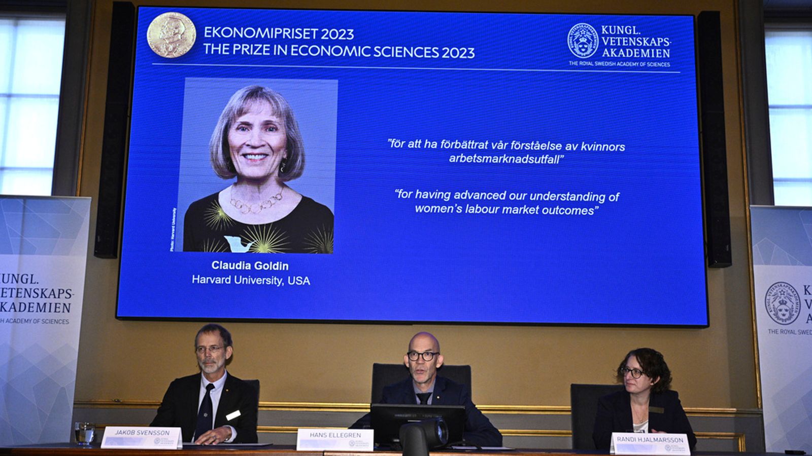 Nobel prize awarded to historian Claudia Goldin for gender gap research