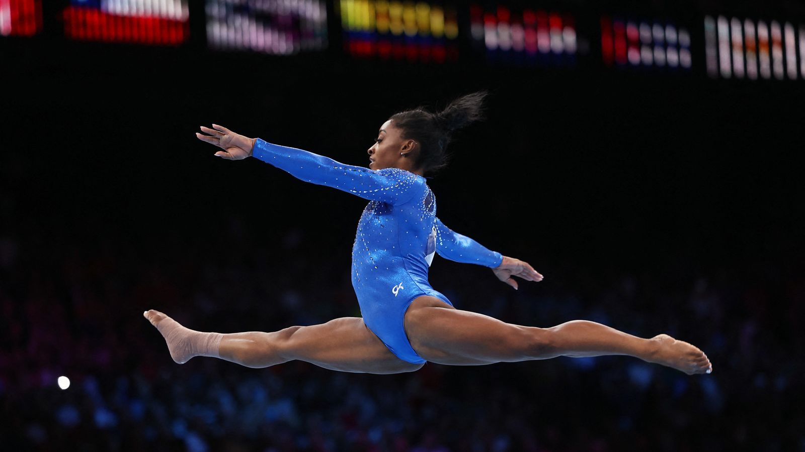 Simone Biles emotional after most decorated gymnast in history