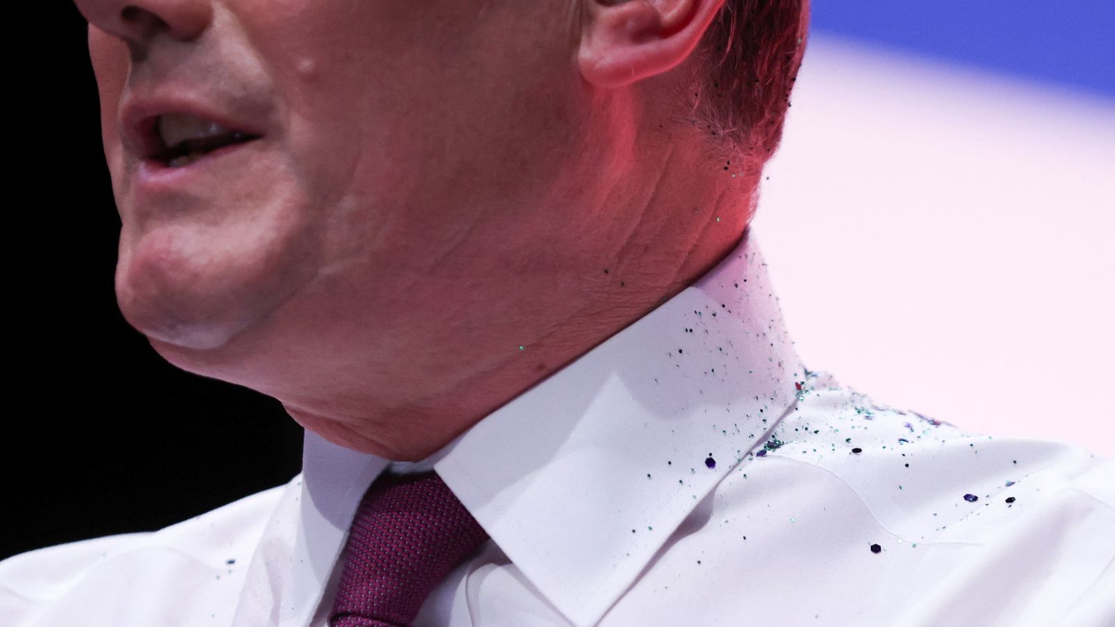 Glitter thrown over Sir Keir Starmer during speech - protester arrested ...