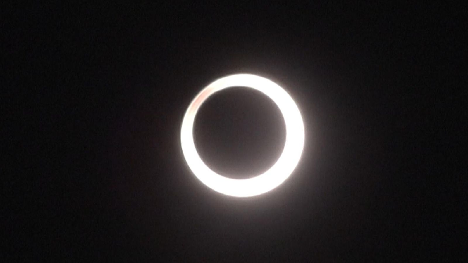 Footage shows rare 'ring of fire' eclipse of the sun captured in Utah