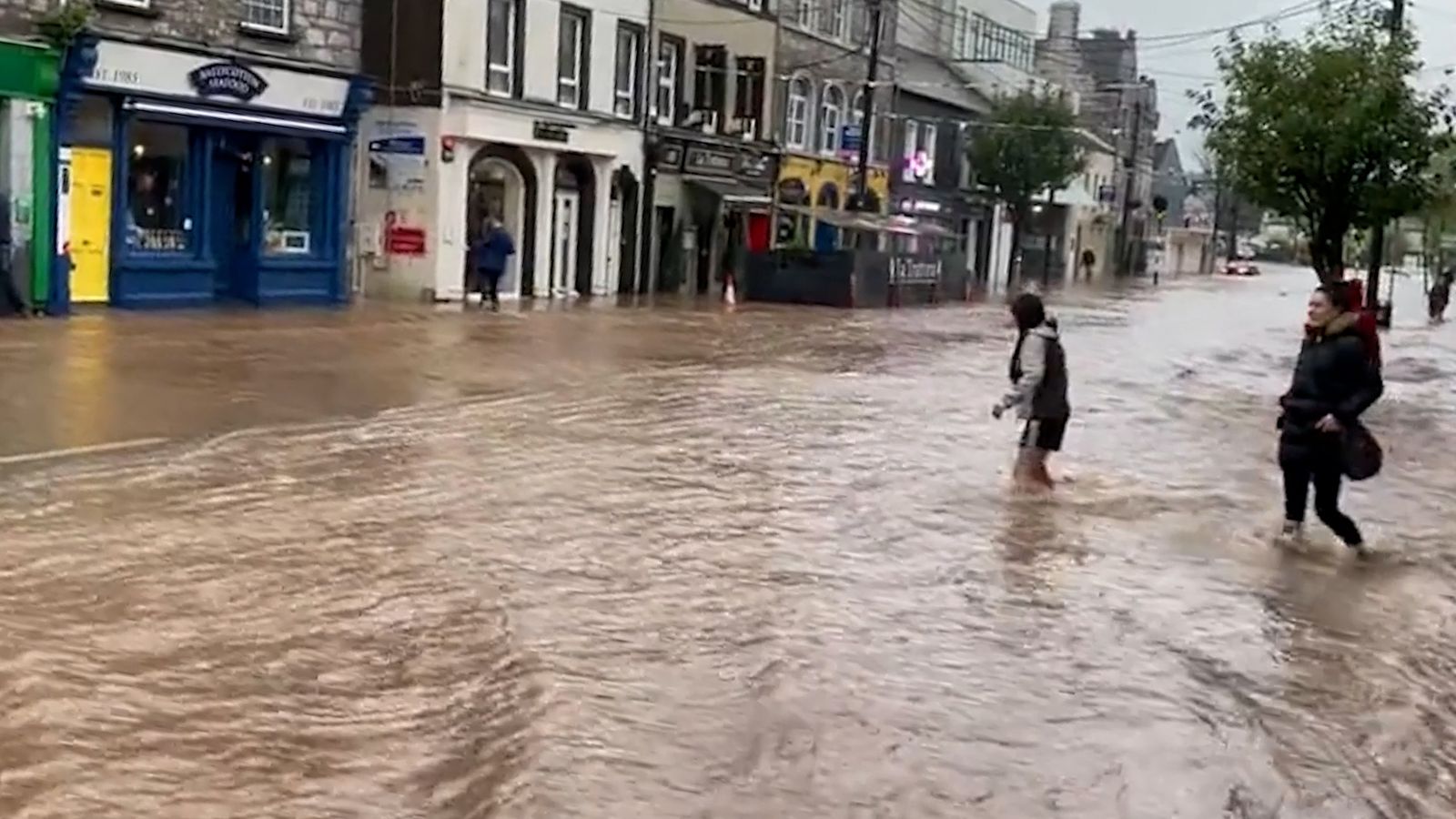 UK weather: Schools closed and 'danger to life' warnings issued amid 70mph winds from Storm Babet