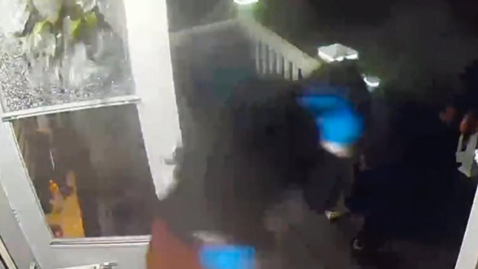 CCTV Home intruders flee when shot at in Washington state US News