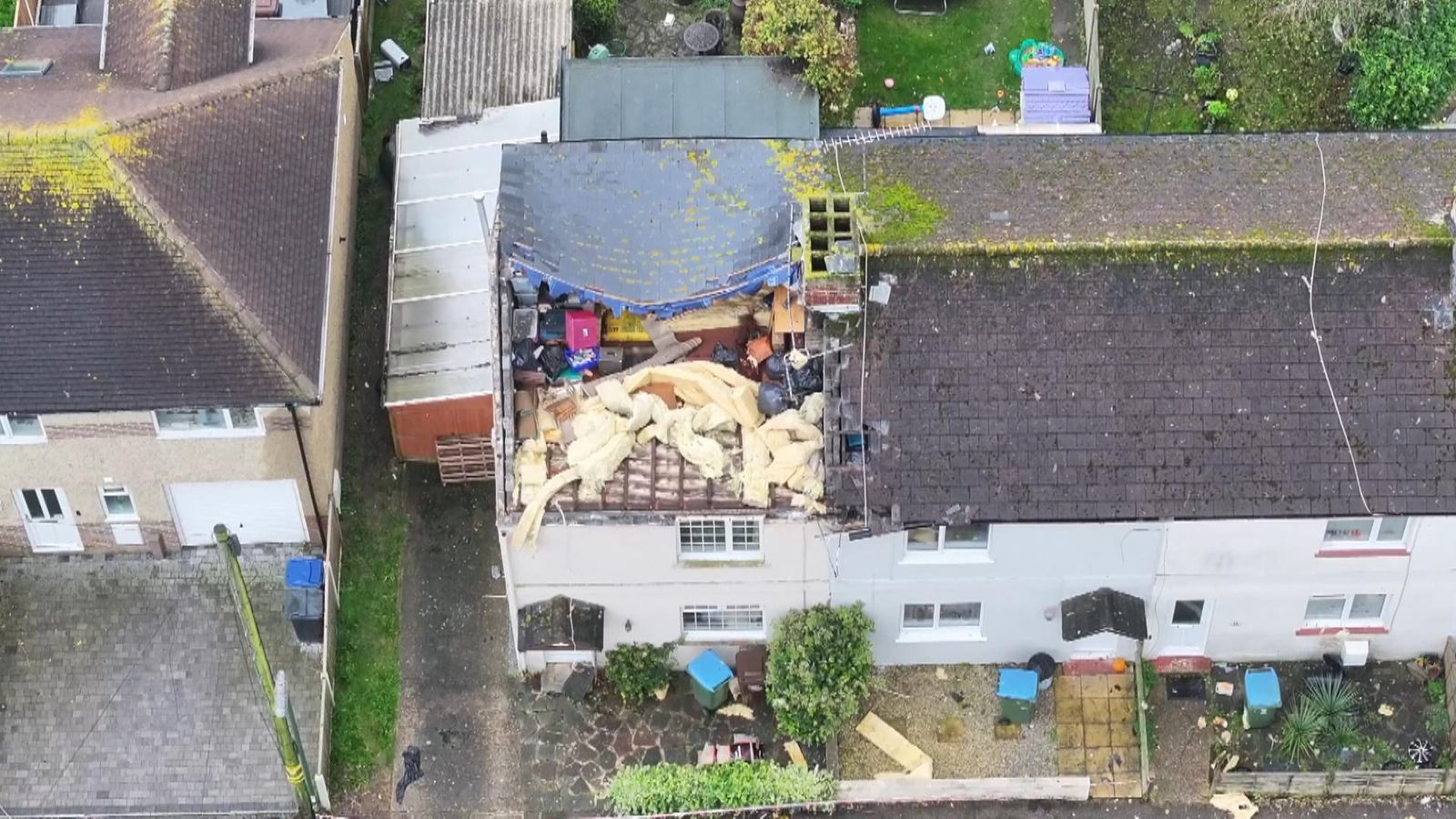 Damage after tornado in Littlehampton | UK News | Sky News