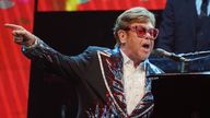 Sir Elton John performs at the final leg of his Farewell Yellow Brick Road tour in Stockholm
