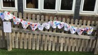 Pants painted by pupils from Holy Trinity C of E Primary Academy School in Oswestry before they were sent to King Charles III to celebrate his coronation in May
