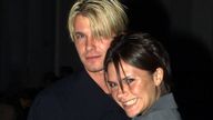 Posh and Becks pictured in 1998