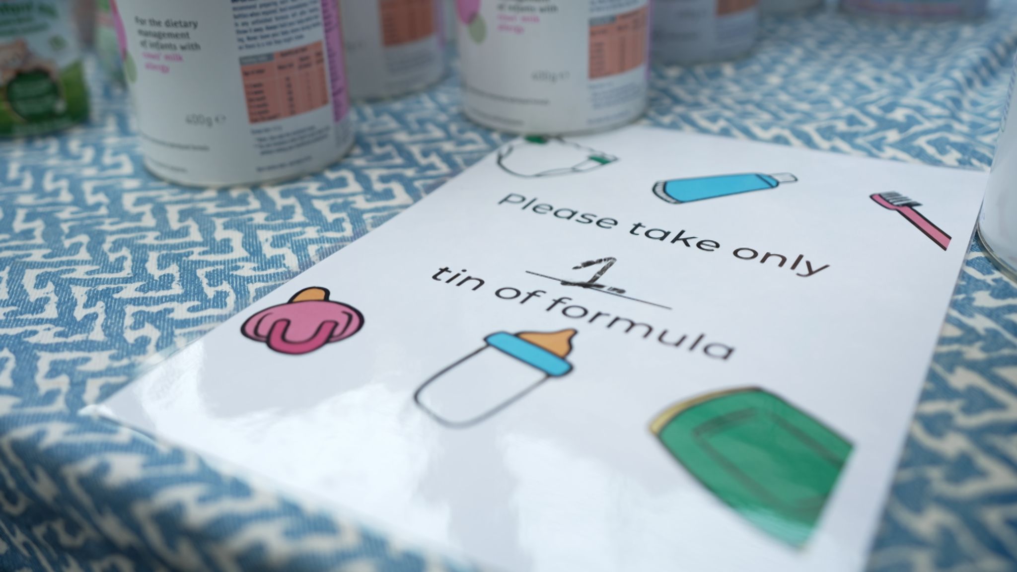 Inside the baby banks rationing formula milk to one tin per family each ...