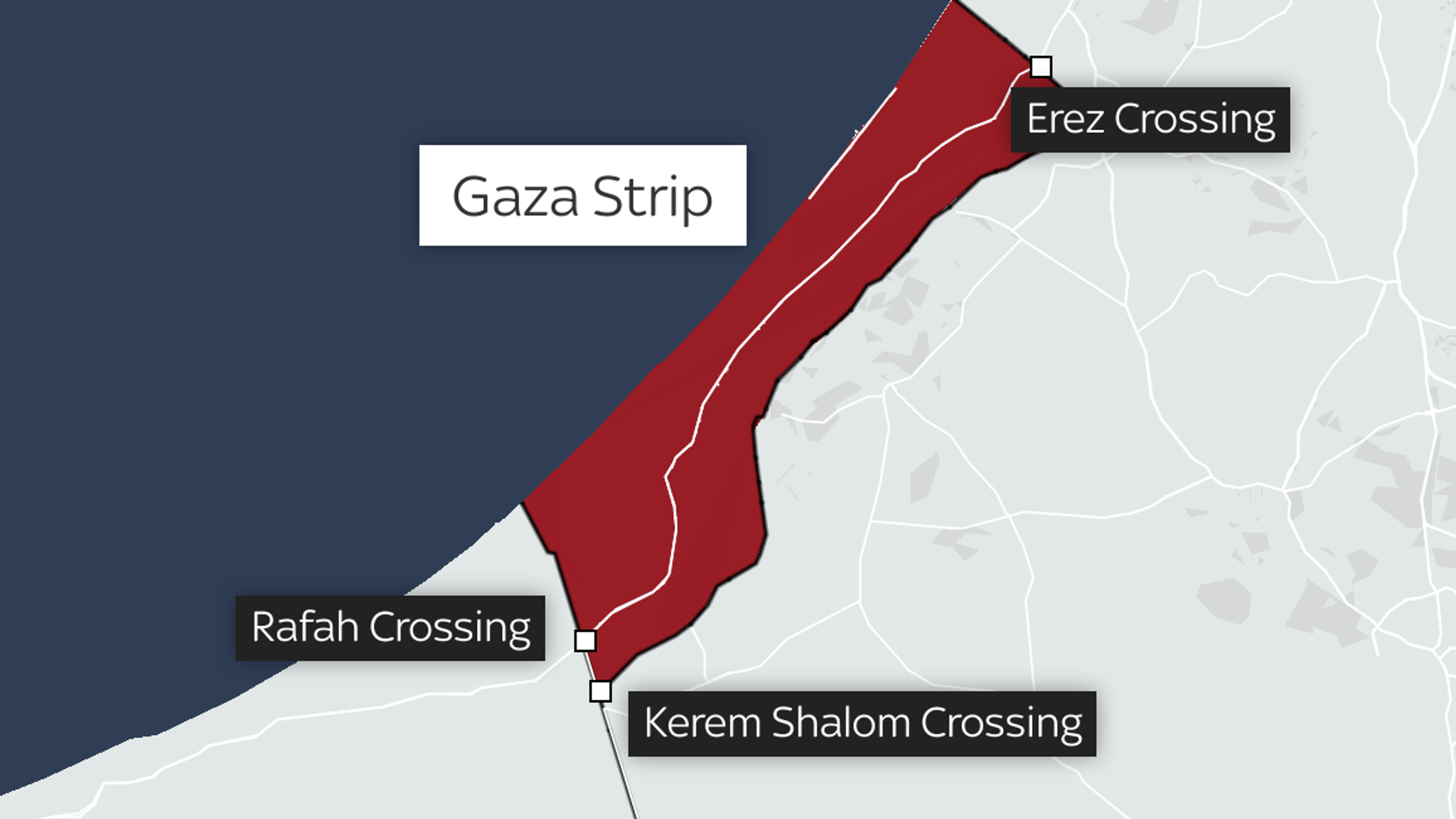 Where are the main borders to the Gaza Strip - and can Palestinians ...