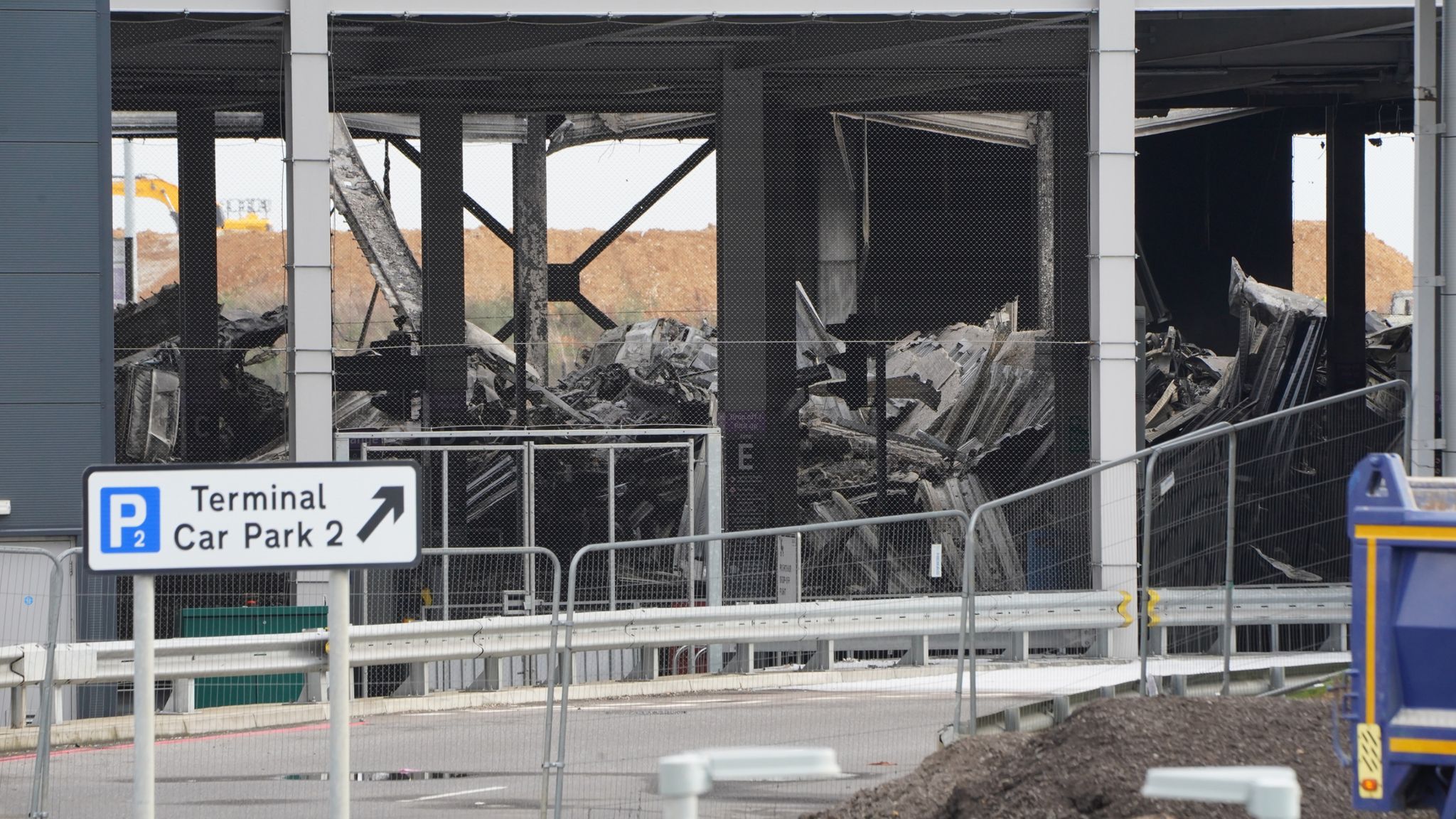Luton Airport fire Video shows moment huge fireball engulfs car park