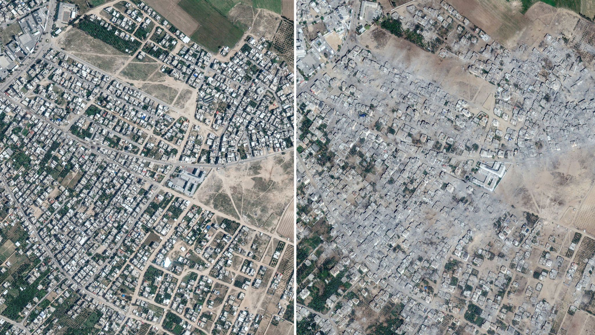 Israel-Hamas Conflict: Before And After Images Show Damage To Northern ...