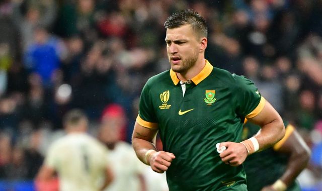 Rugby World Cup final Faf de Klerk and Handre Pollard start for