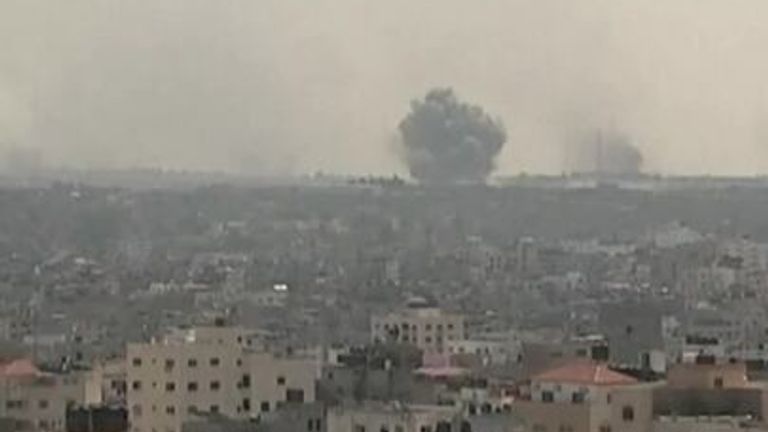 Bombing in the Gaza Strip 