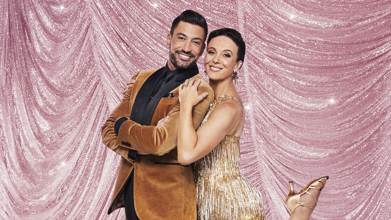 For use in UK, Ireland or Benelux countries only Undated BBC handout photo of Giovanni Pernice and Amanda Abbington. The actress has left the BBC's Strictly Come Dancing competition, Fleur East announced on behalf of a Strictly spokesperson on the BBC Two spin off show It Takes Two. Issue date: Monday October 23, 2023.