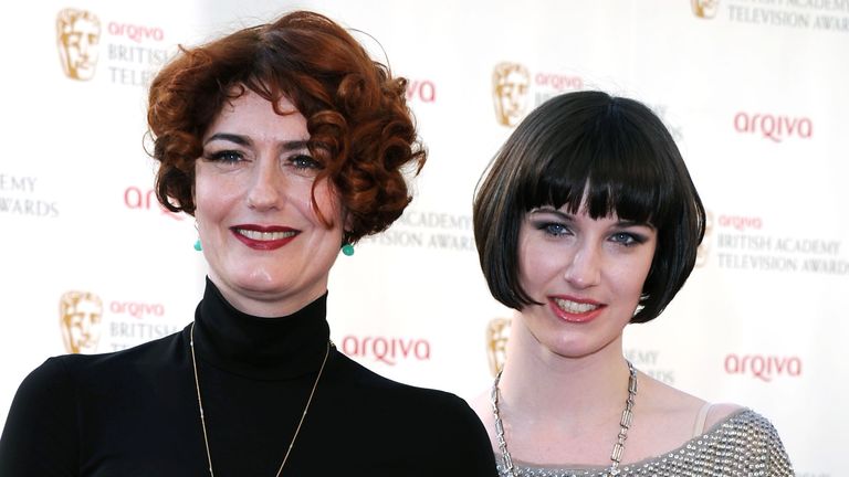 Anna Chancellor with her daughter Poppy